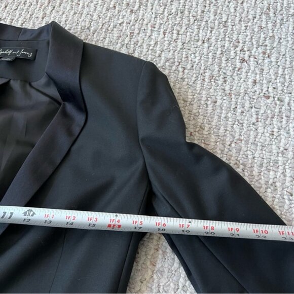 Elizabeth and James Silk Blend Tuxedo Blazer - Picture 11 of 11